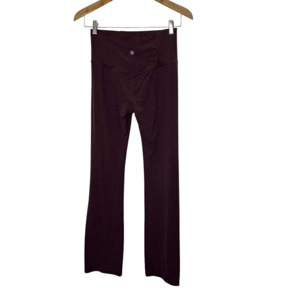 Athleta Maroon Elation Straight Leg Pants Women's Size Small - Picture 3 of 6